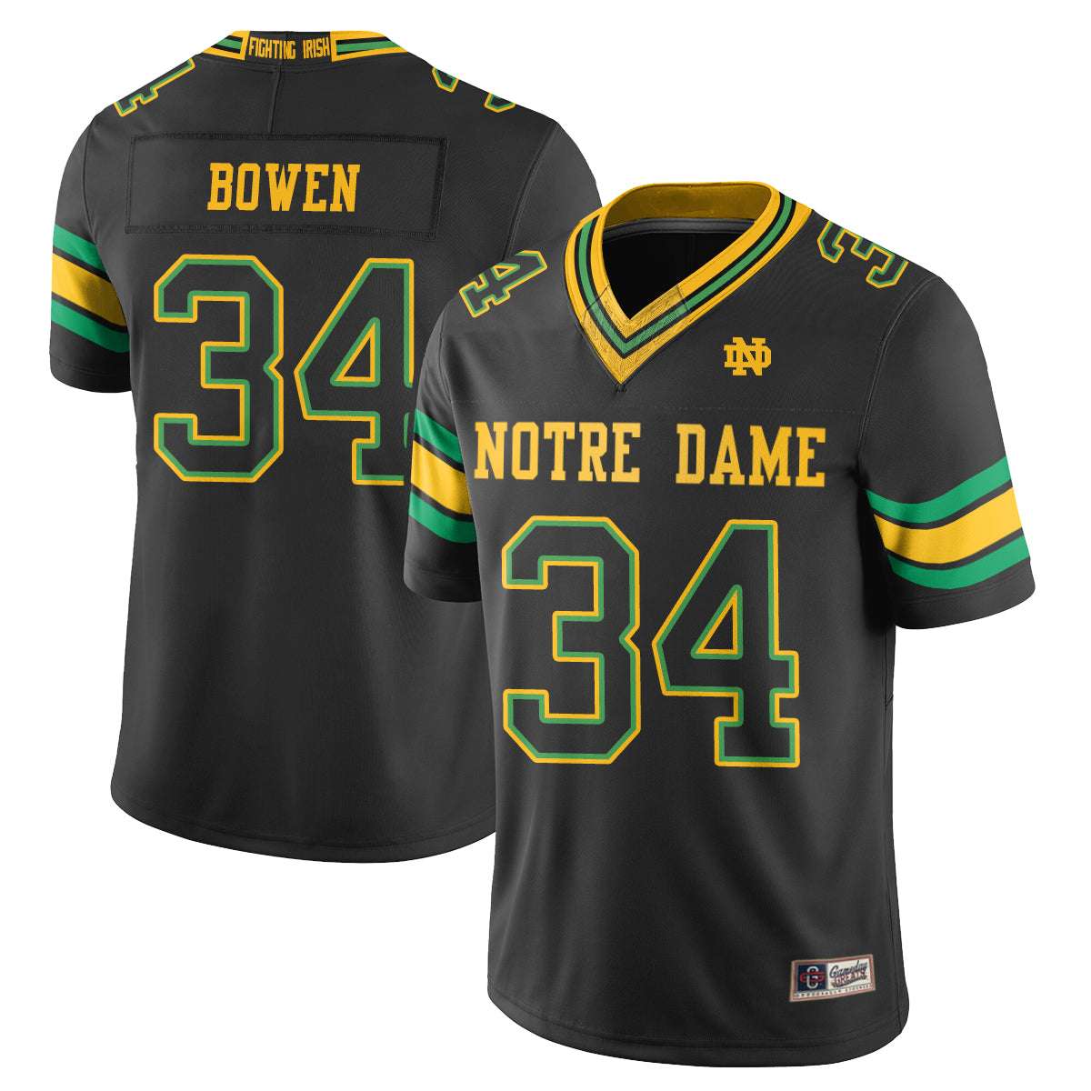 ND 2026 Shamrock Series Football Vapor Jersey - Stitched