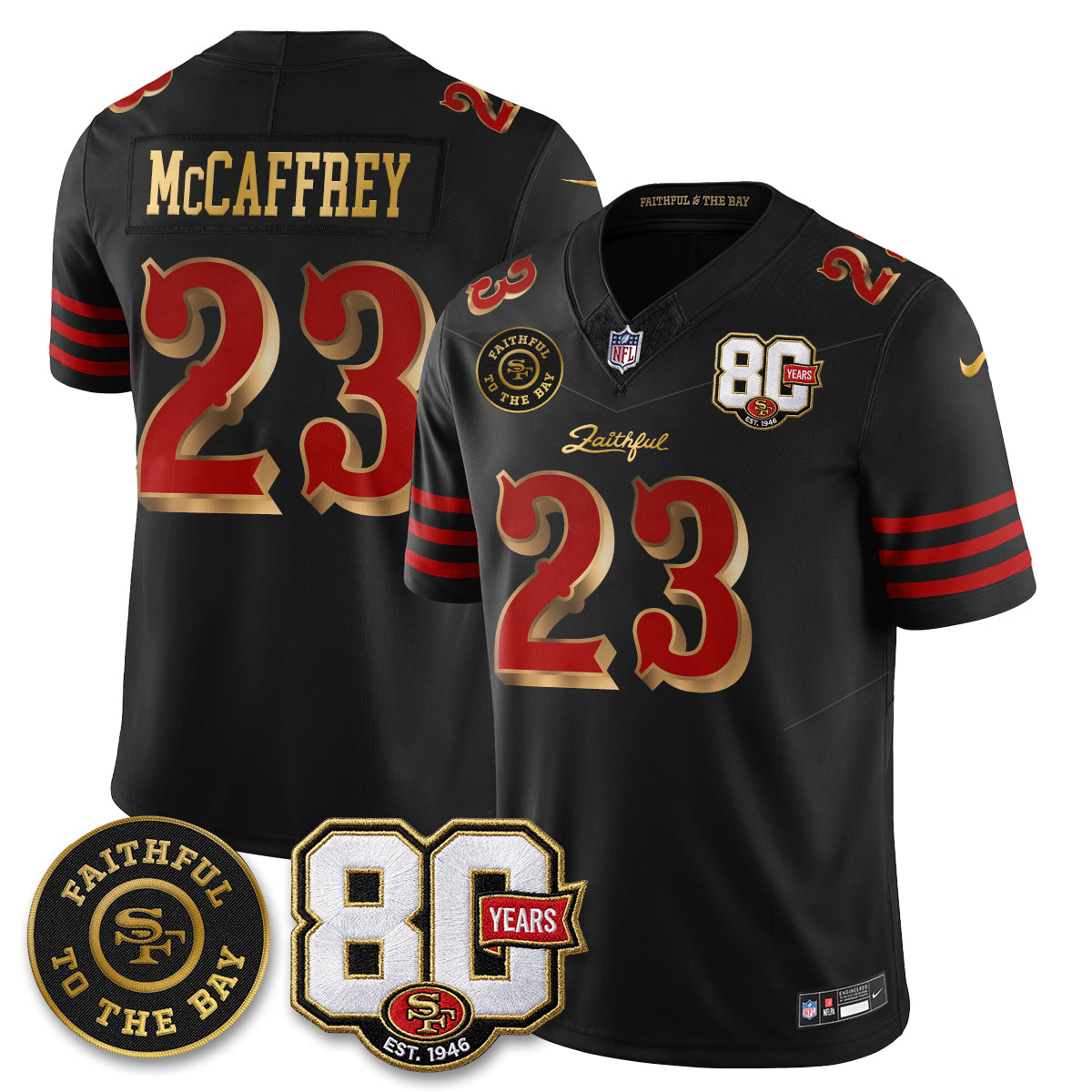 SF “Rivalries” Vapor Limited Jersey - Faithful To The Bay Patch - Stitched