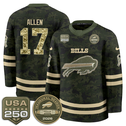 BUF 2026 Salute To Service Edition Hockey Jersey - Printed