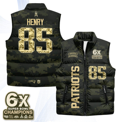 NE 2026 Salute to Service Puffer Vest - Printed