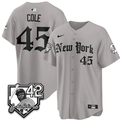 NYY 2026 Jackie Robinson Day Gothic Vapor Limited Jersey - Stitched