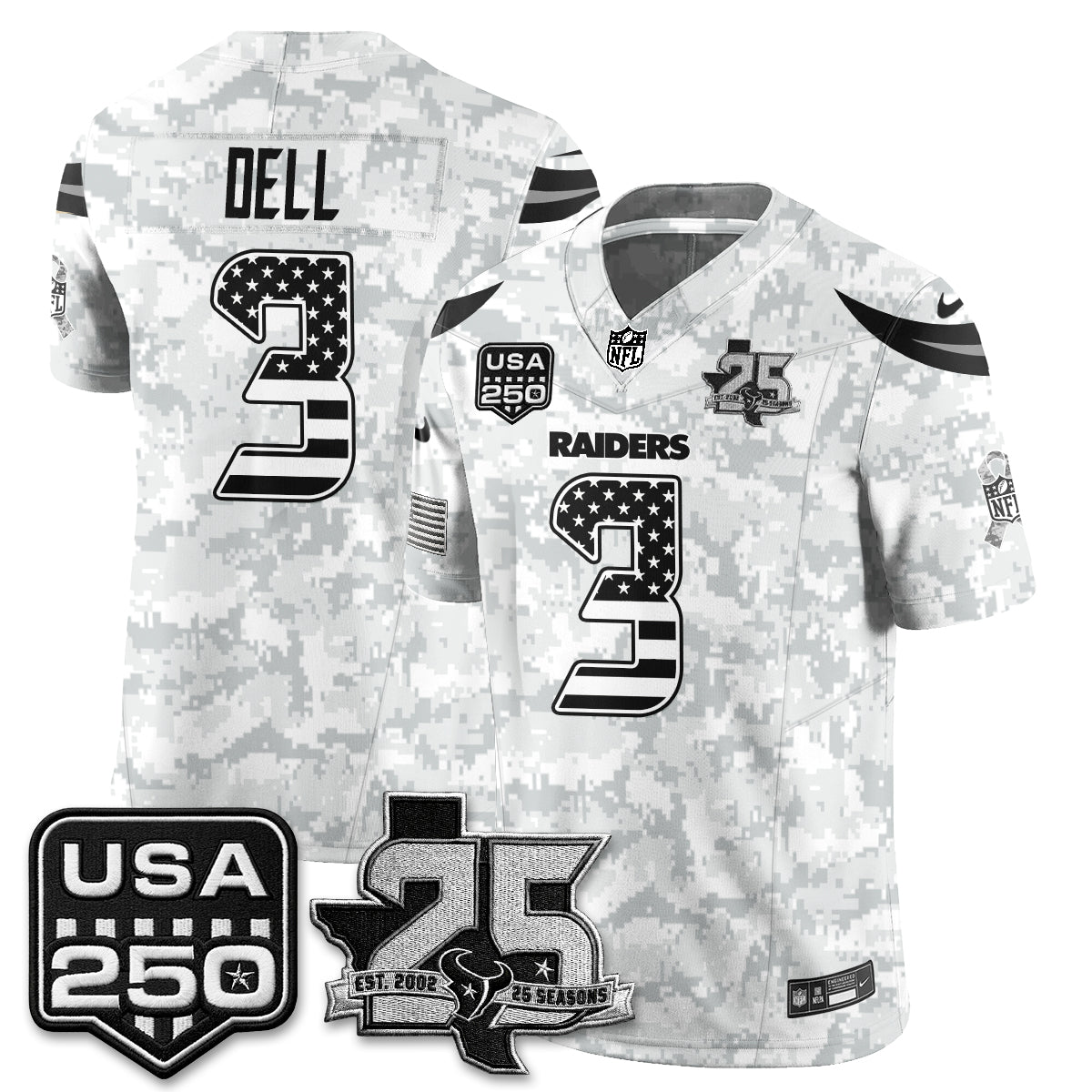 HOU 2026 Salute to Service Edition Vapor Jersey - Stitched