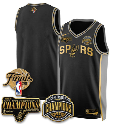 SAS 2026 NBA Western Conference Champions Vapor Special Edition Jersey - Stitched