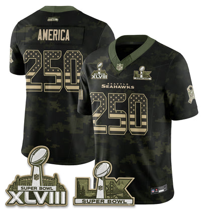 SEA 2026 Salute to Service Edition Vapor Jersey V2- Stitched