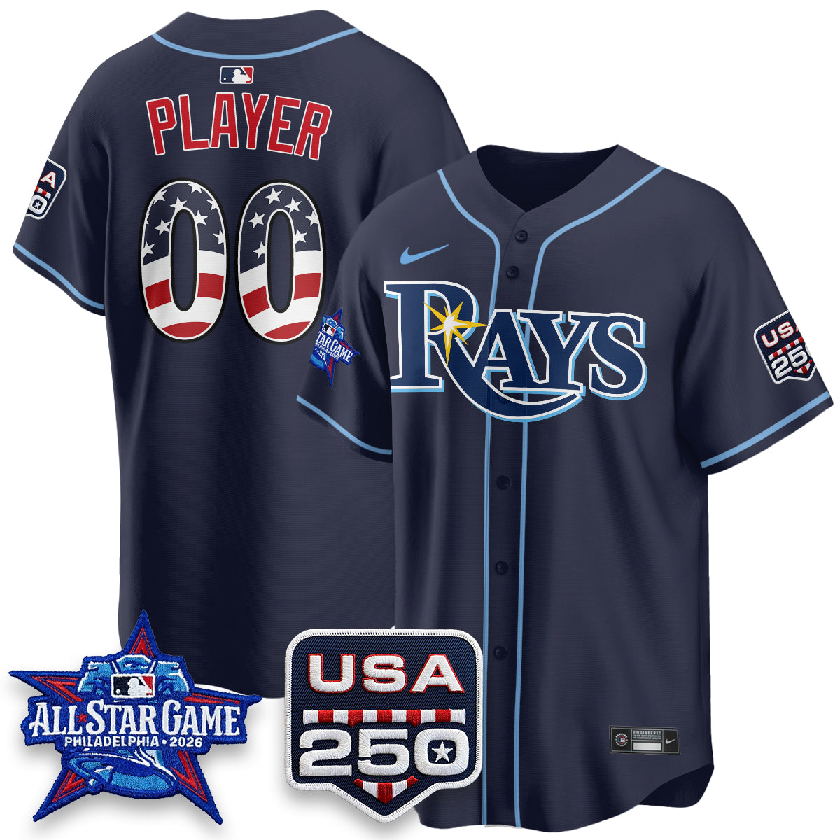 TB 2026 All Star Edition Vapor Custom Jersey - Stitched