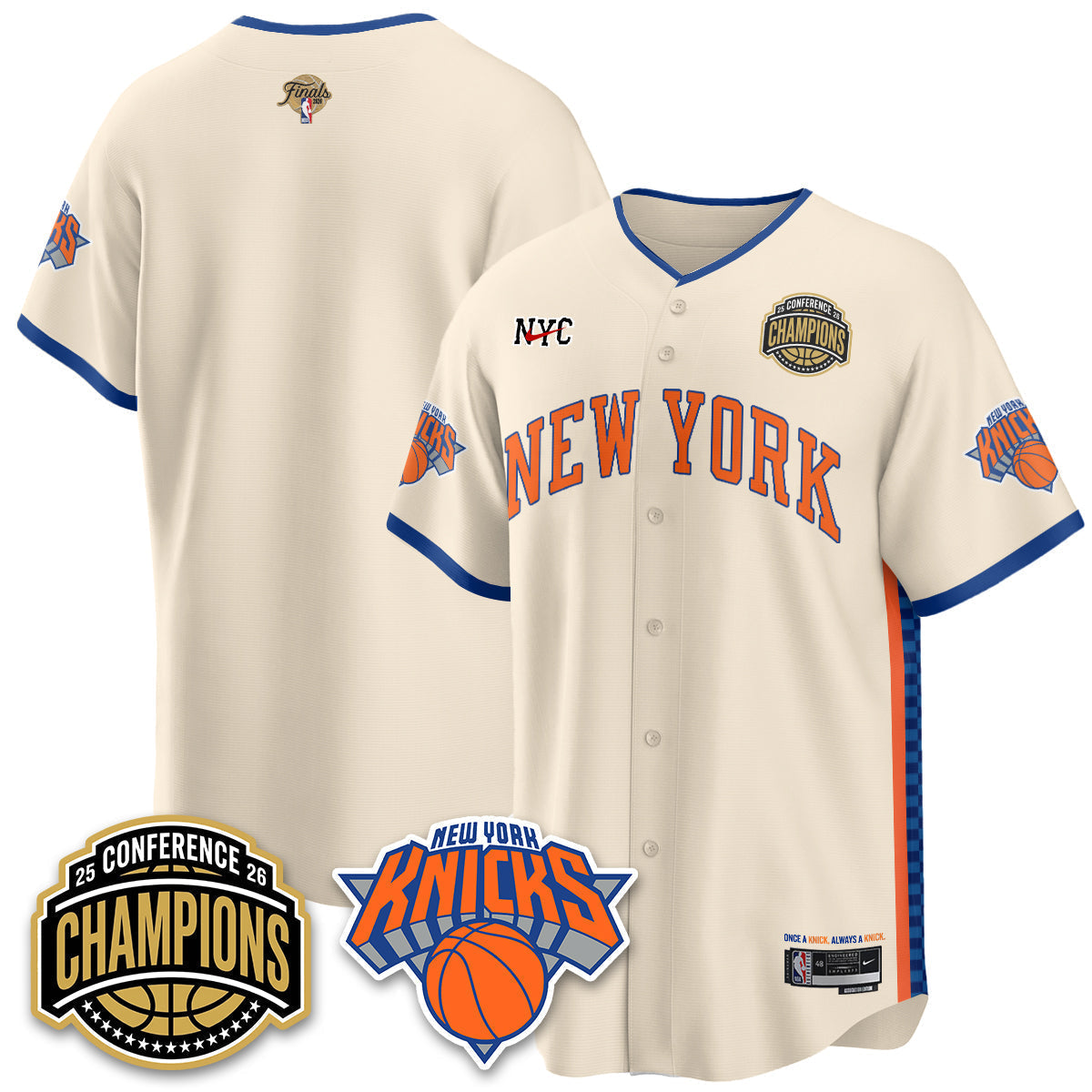 NYK 2026 NBA Finals Vapor City Edition Jersey V2- Stitched