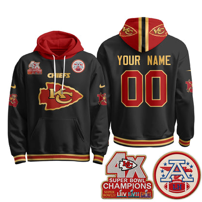 KC 4X Champs Gold Edition Custom Hoodie - Stitched