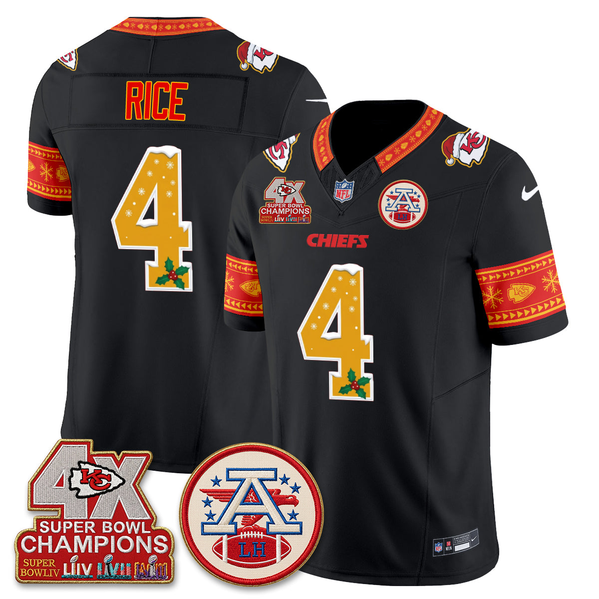 KC Xmas Edition Vapor Jersey - Stitched
