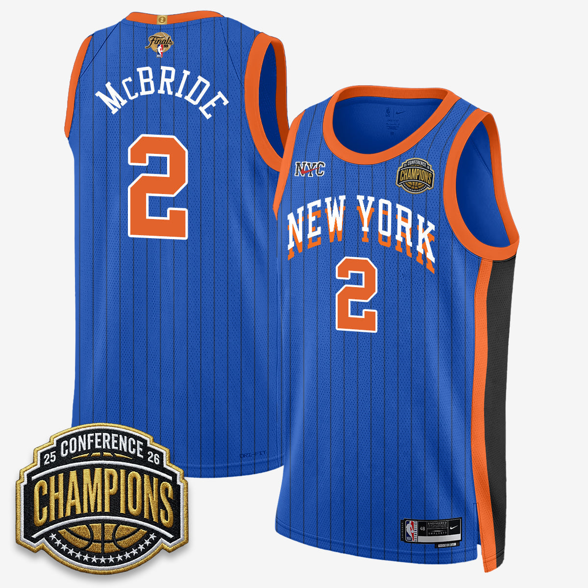 NYK 2026 NBA Finals City Edition Jersey V3- Stitched