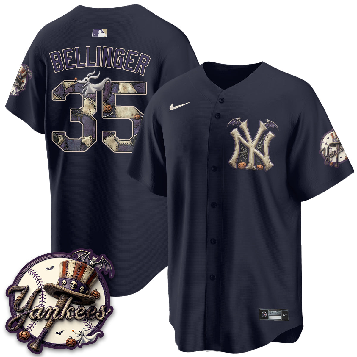 NYY Nightmare Edition Vapor Jersey - Printed