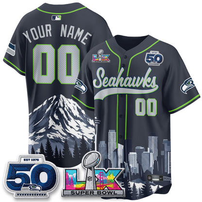 SEA City Edition Vapor Baseball Custom Jersey - Stitch