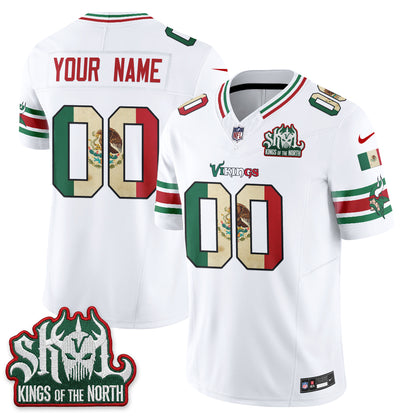 Minnesota Vikings Mexico Edition Vapor Custom Jersey - Stitched