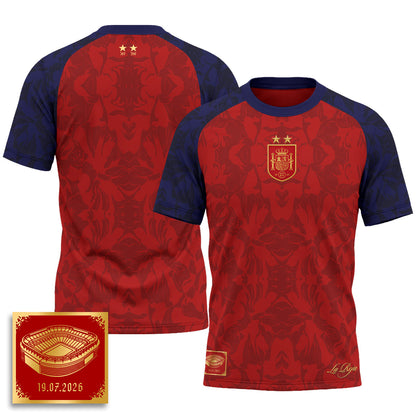 Spain 2026 Soccer Champions Vapor Jersey - Printed