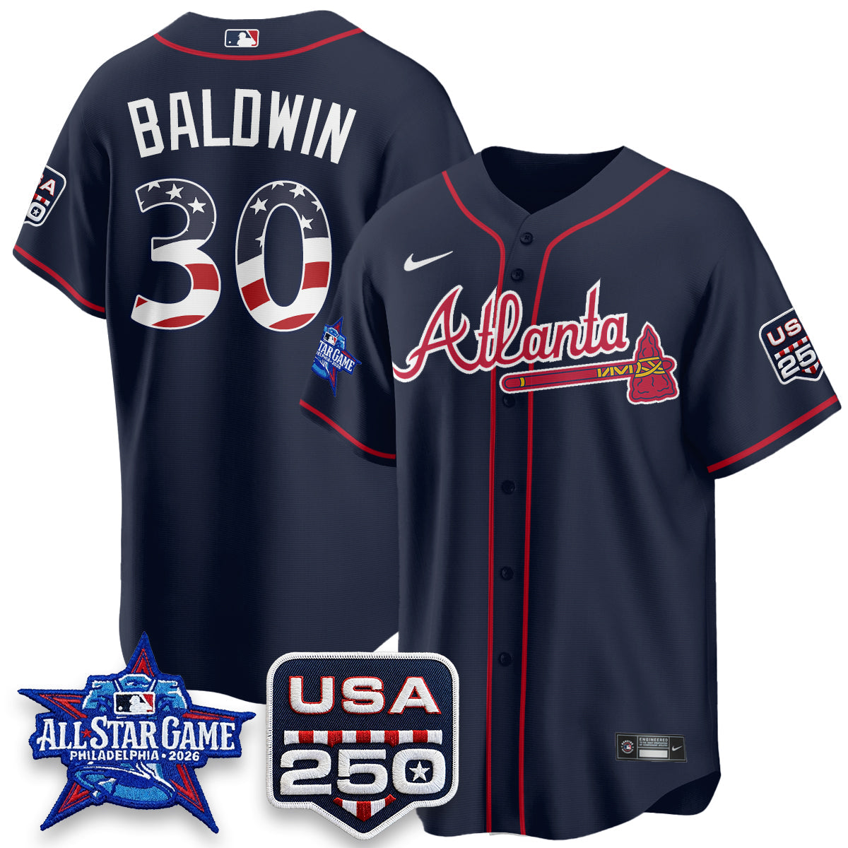 ATL 2026 All Star Game Vapor Jersey- Stitched