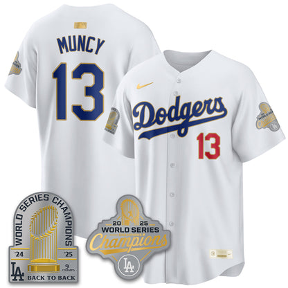LAD Gold Collection Stadium Vapor Limited Jersey - 9x Champs - Stitched