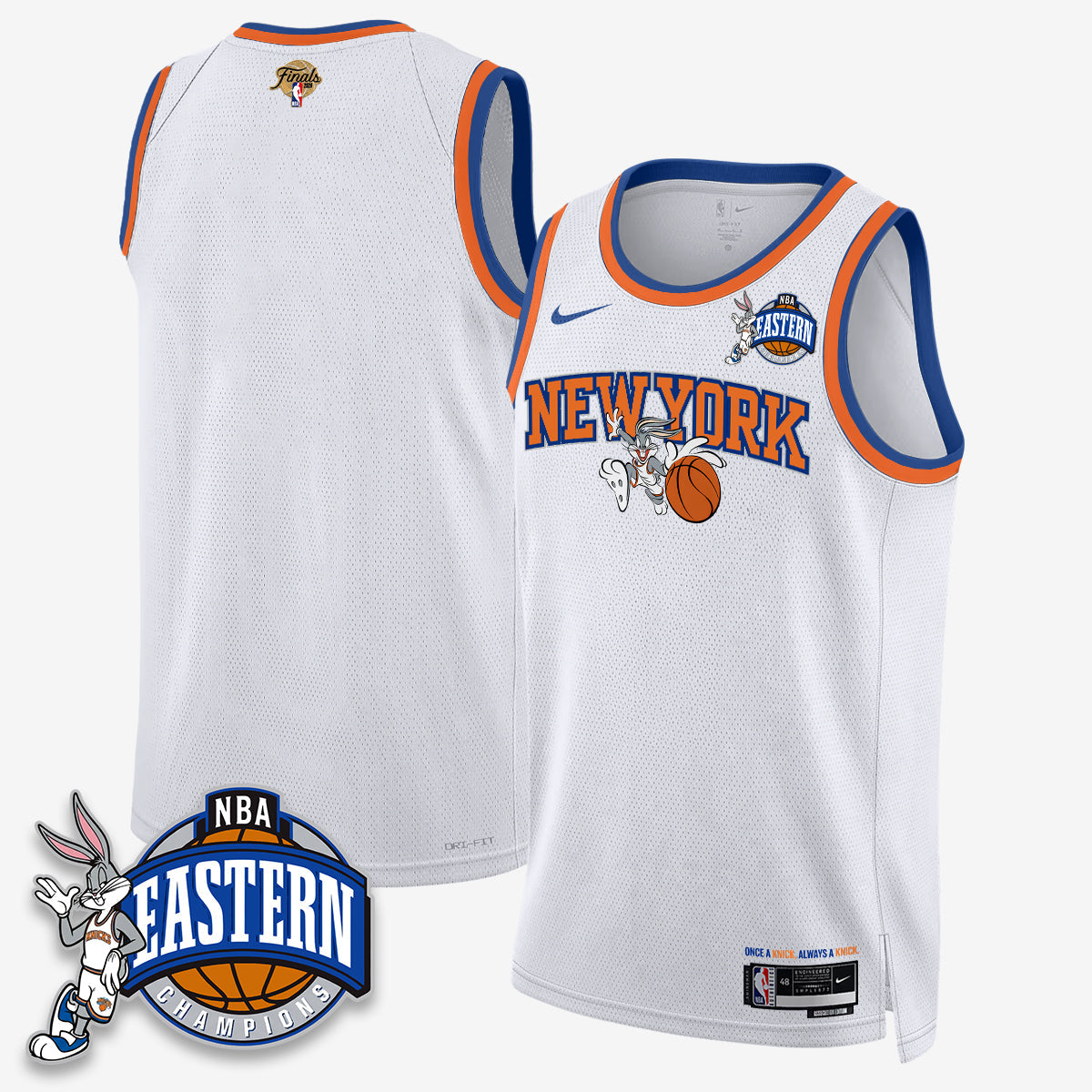 NYK 2026 NBA Finals x Bunny Vapor Jersey - Stitched