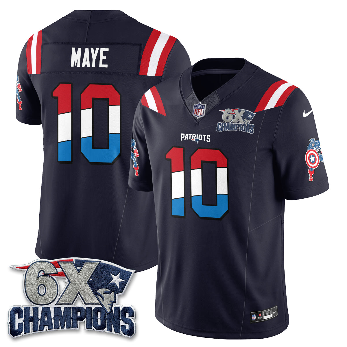 NE x Vibranium Shield Edition Vapor Jersey V2 - Stitched