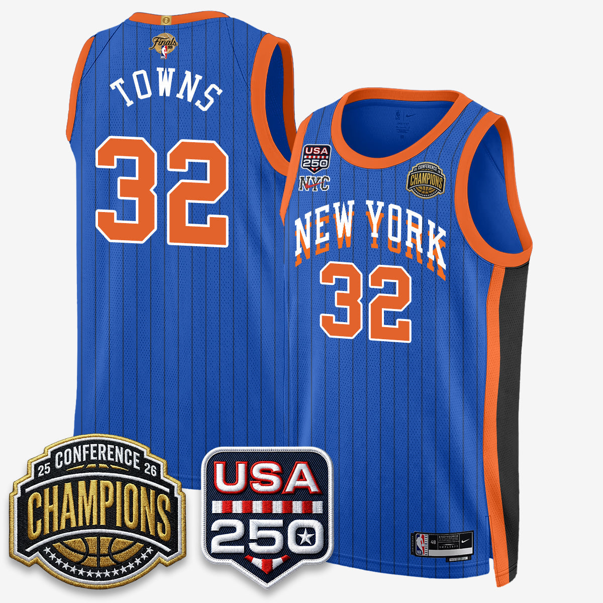 NYK 2026 NBA Eastern Conference Champions City Edition Jersey V2- Stitched