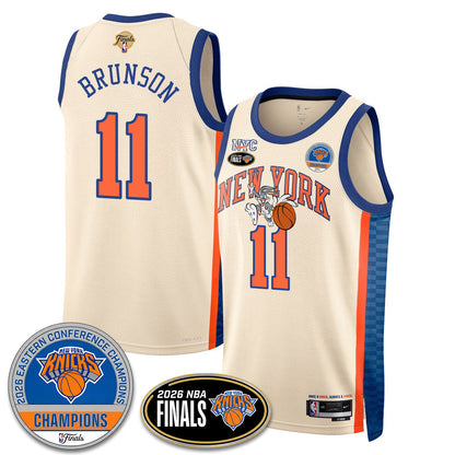 NYK 2026 NBA Eastern Conference Champions x Bunny Vapor Jersey - Stitched