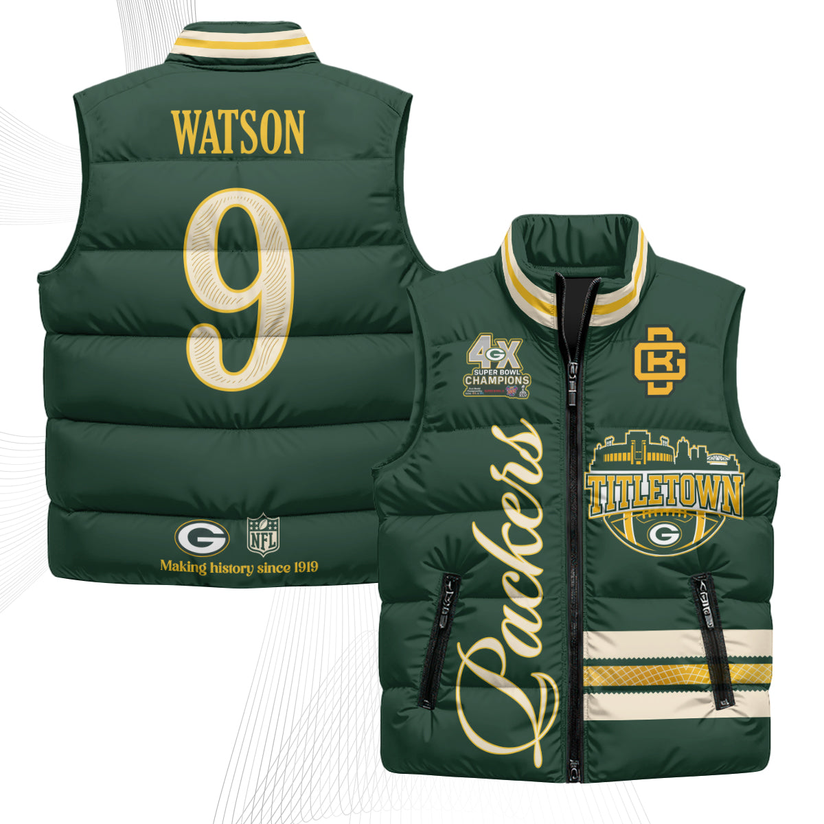 GB 2026 Rivalries Puffer Vest - Printed