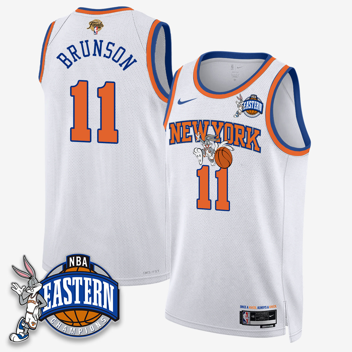 NYK 2026 NBA Finals x Bunny Vapor Jersey - Stitched