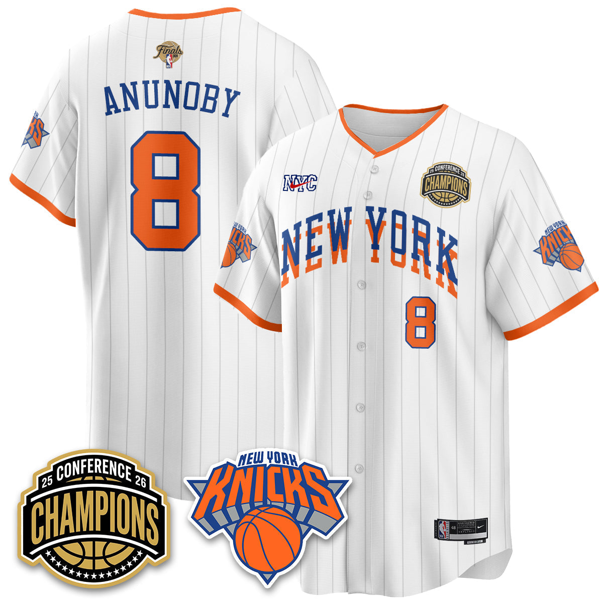 NYK 2026 NBA Finals Vapor City Edition Jersey V2- Stitched