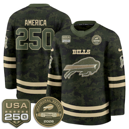 BUF 2026 Salute To Service Edition Hockey Jersey - Printed
