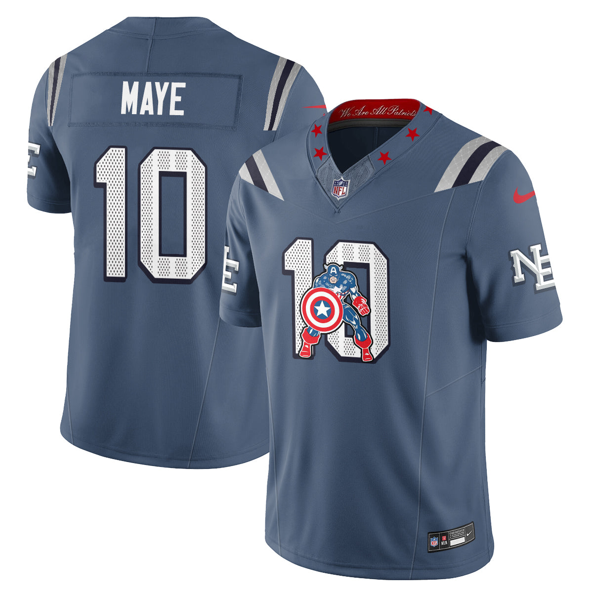 NE x Vibranium Shield Edition Vapor Jersey - Stitched
