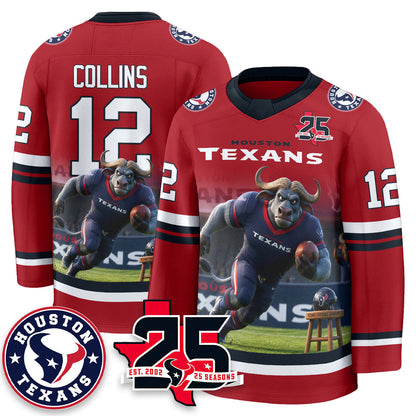 HOU x Bull Chief Edition Hockey Jersey - Printed