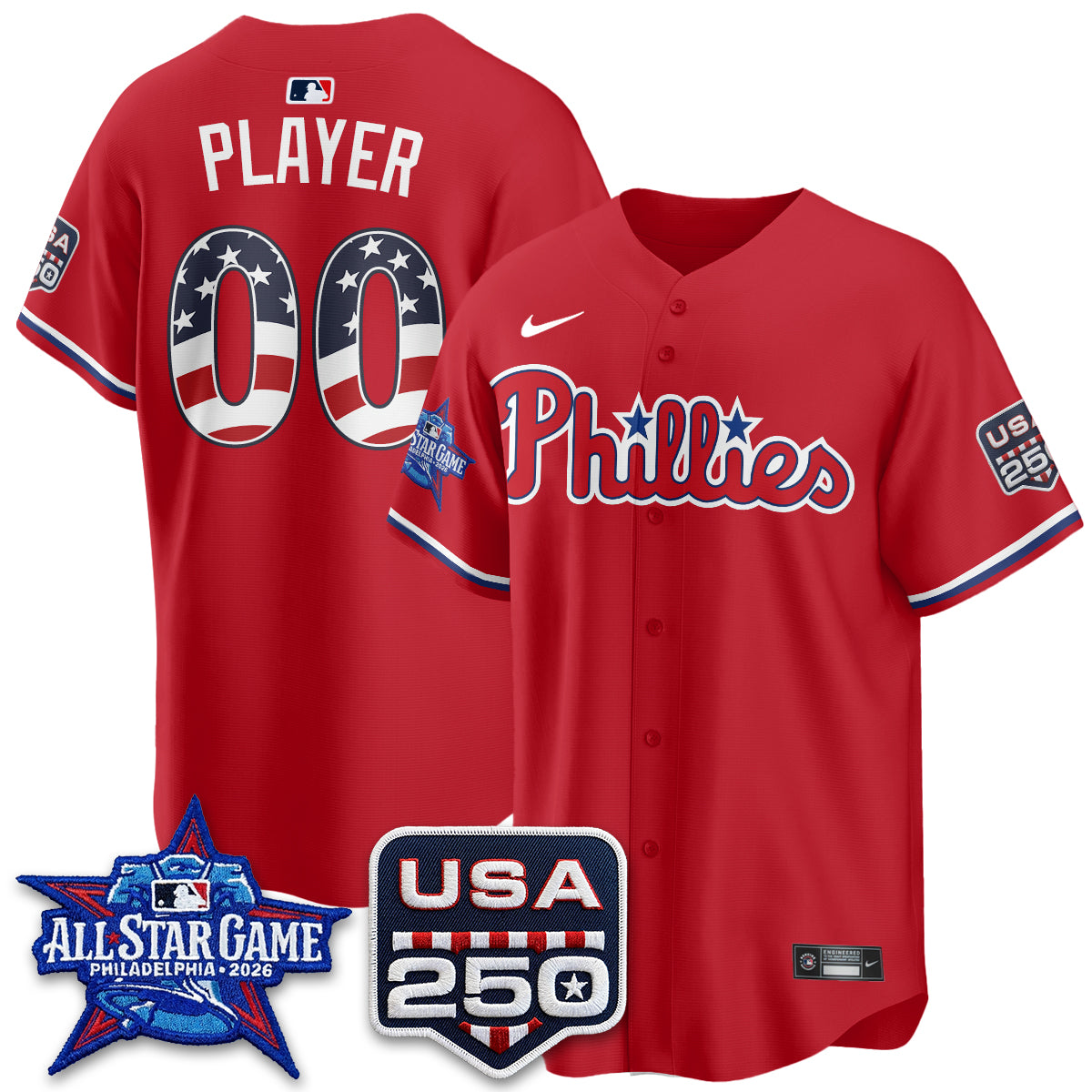 PHI 2026 All Star Edition Vapor Custom Jersey - Stitched