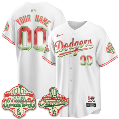 LAD National Watermelon Day Vapor Custom Jersey - Stitched