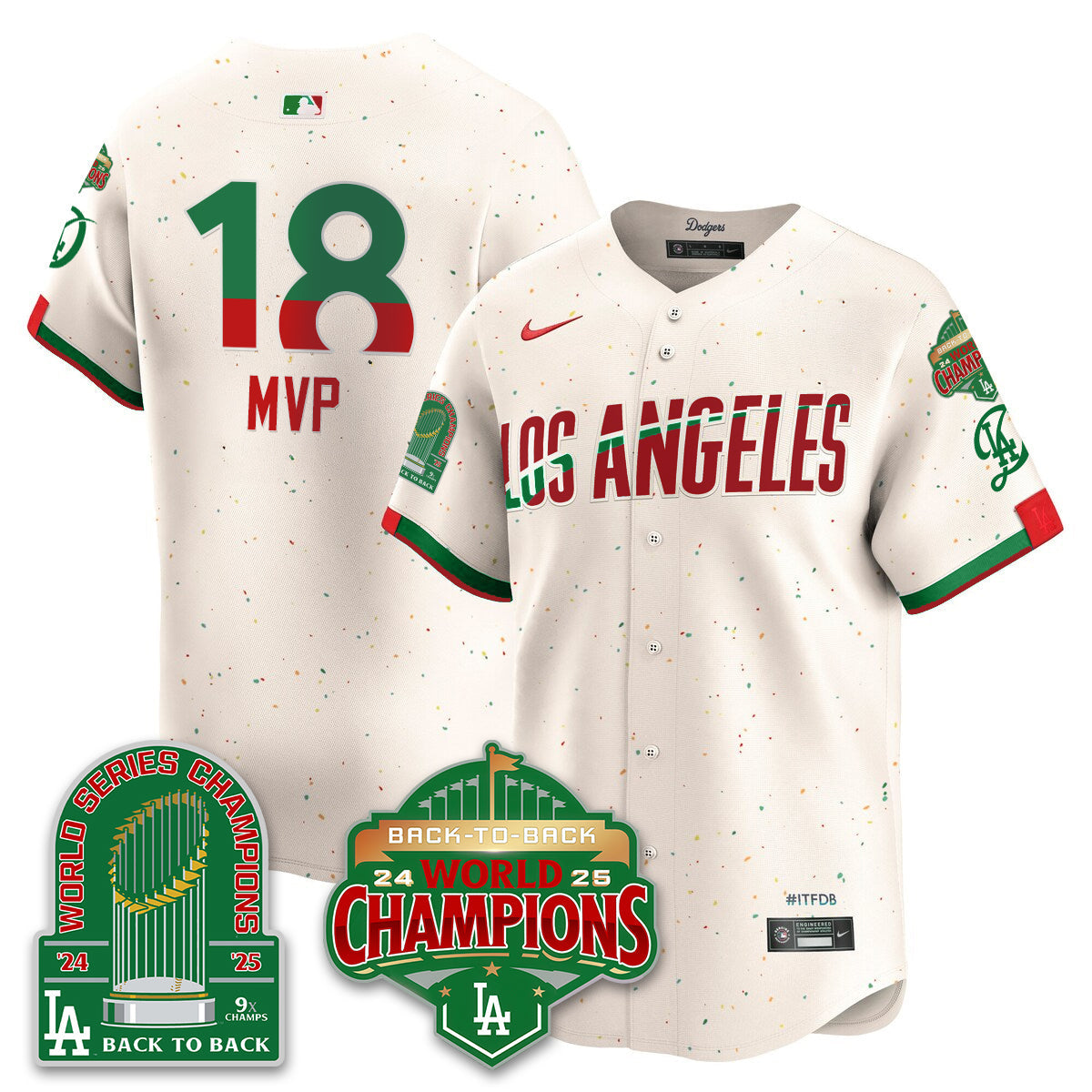 LAD Mexico Vapor Limited Jersey - 9x & B2B Champs - Stitched
