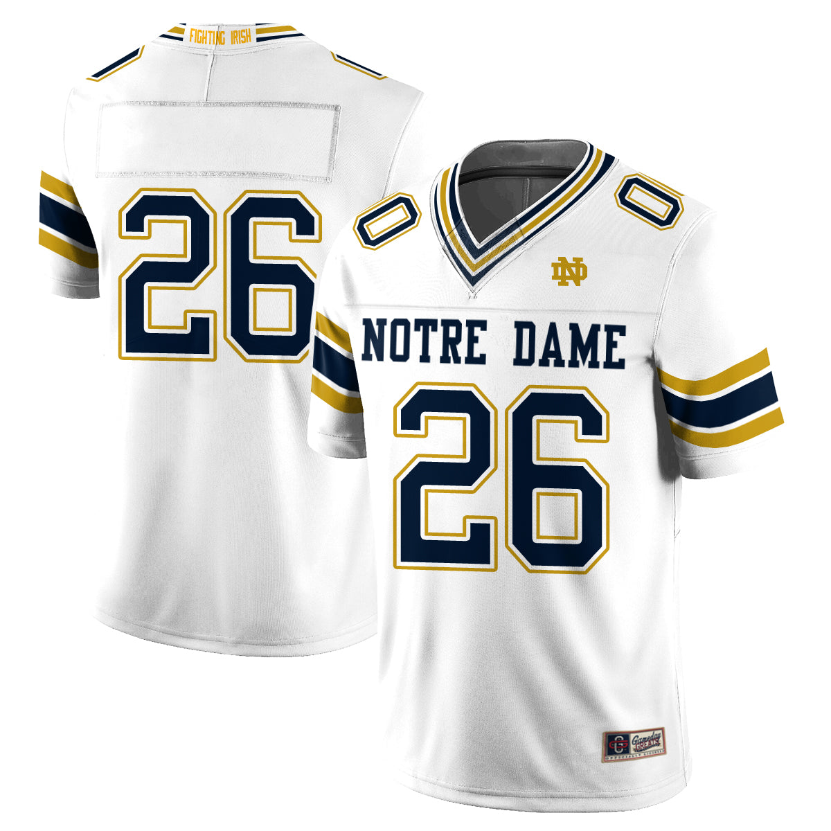 ND 2026 Shamrock Series Football Vapor Jersey - Stitched