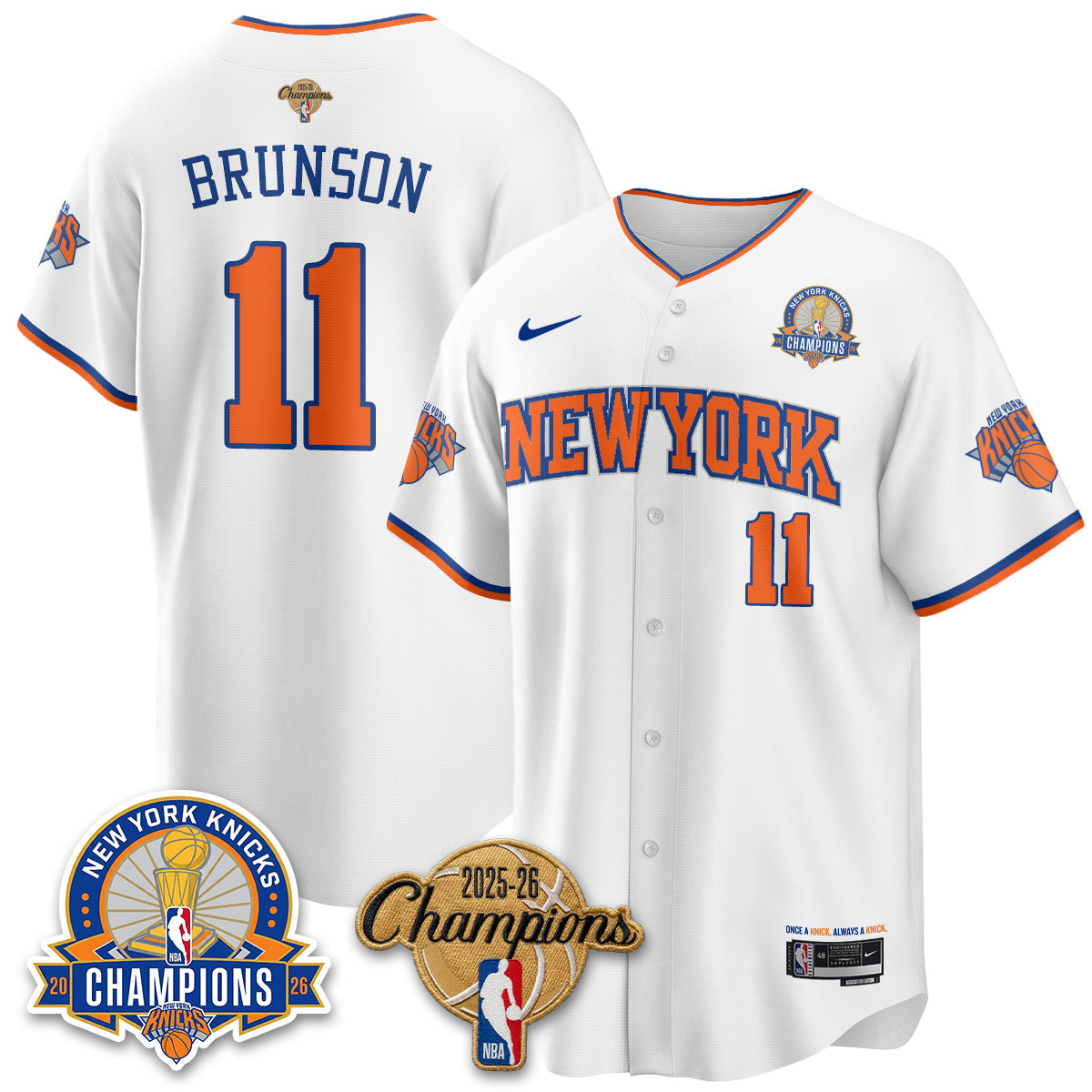 NYK 2026 NBA Champions Special Edition Vapor Jersey V2- Stitched
