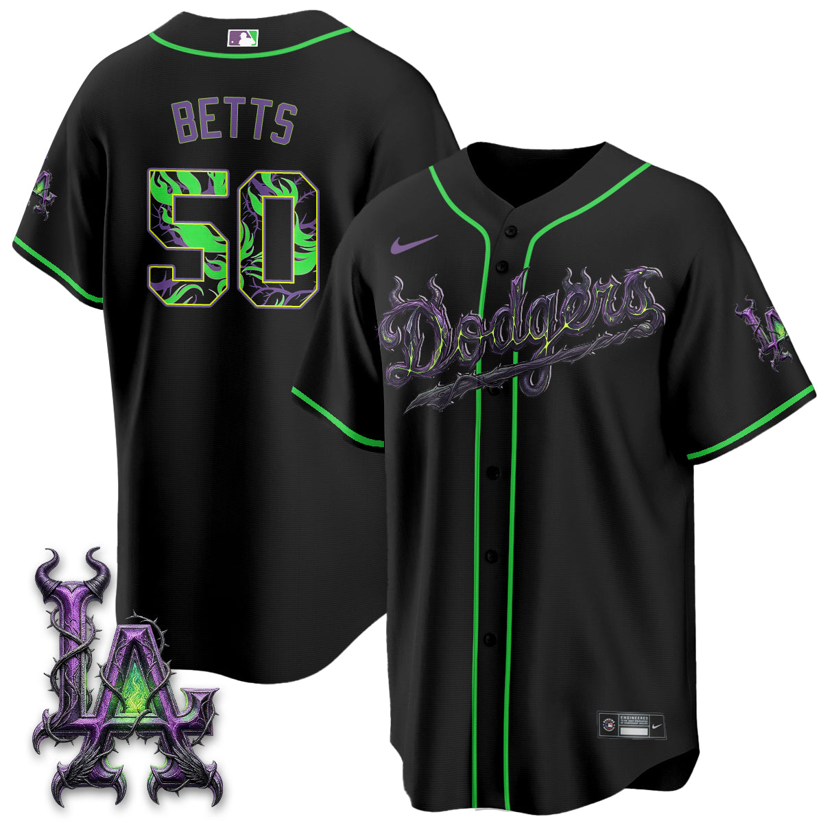 LAD Villains Halloween - Horned Queen Vapor Jersey- Stitched