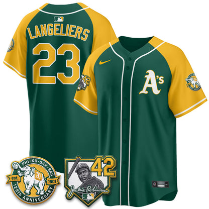 OAK 2026 Jackie Robinson Day - Celebrating 125 Years Limited Vapor Jersey - Stitched