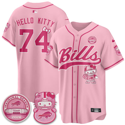 BUF x Meow  Vapor Baseball Jersey - Stitched