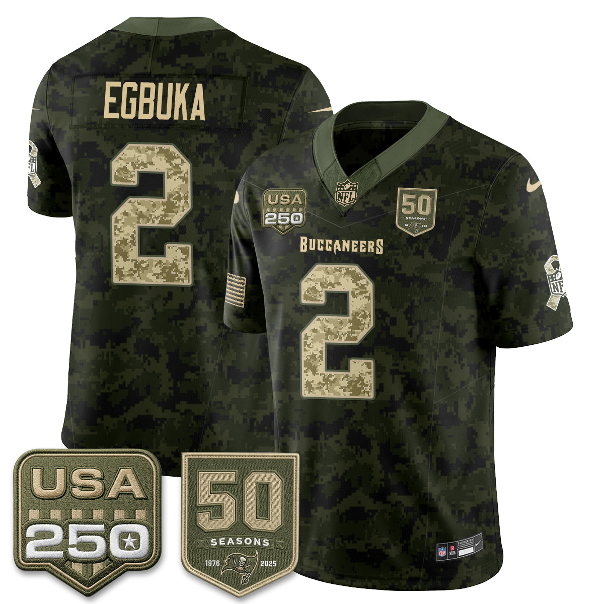 TB 2026 Salute to Service Edition Vapor Jersey - Stitched