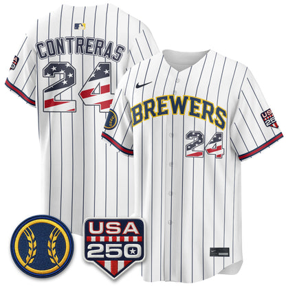 MIL Fourth of July Vapor Limited Jersey - Stitched