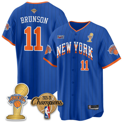 NYK 2026 NBA Champions Vapor Jersey - Stitched