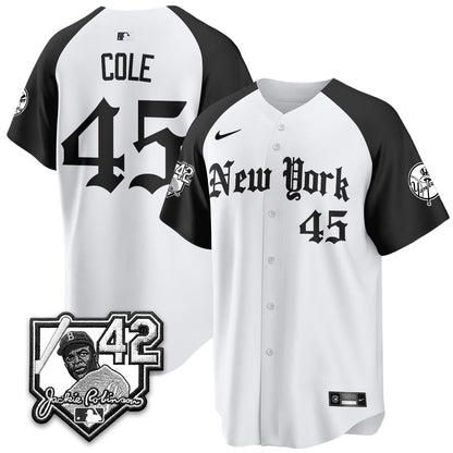 NYY 2026 Jackie Robinson Day Gothic Vapor Limited Jersey - Stitched
