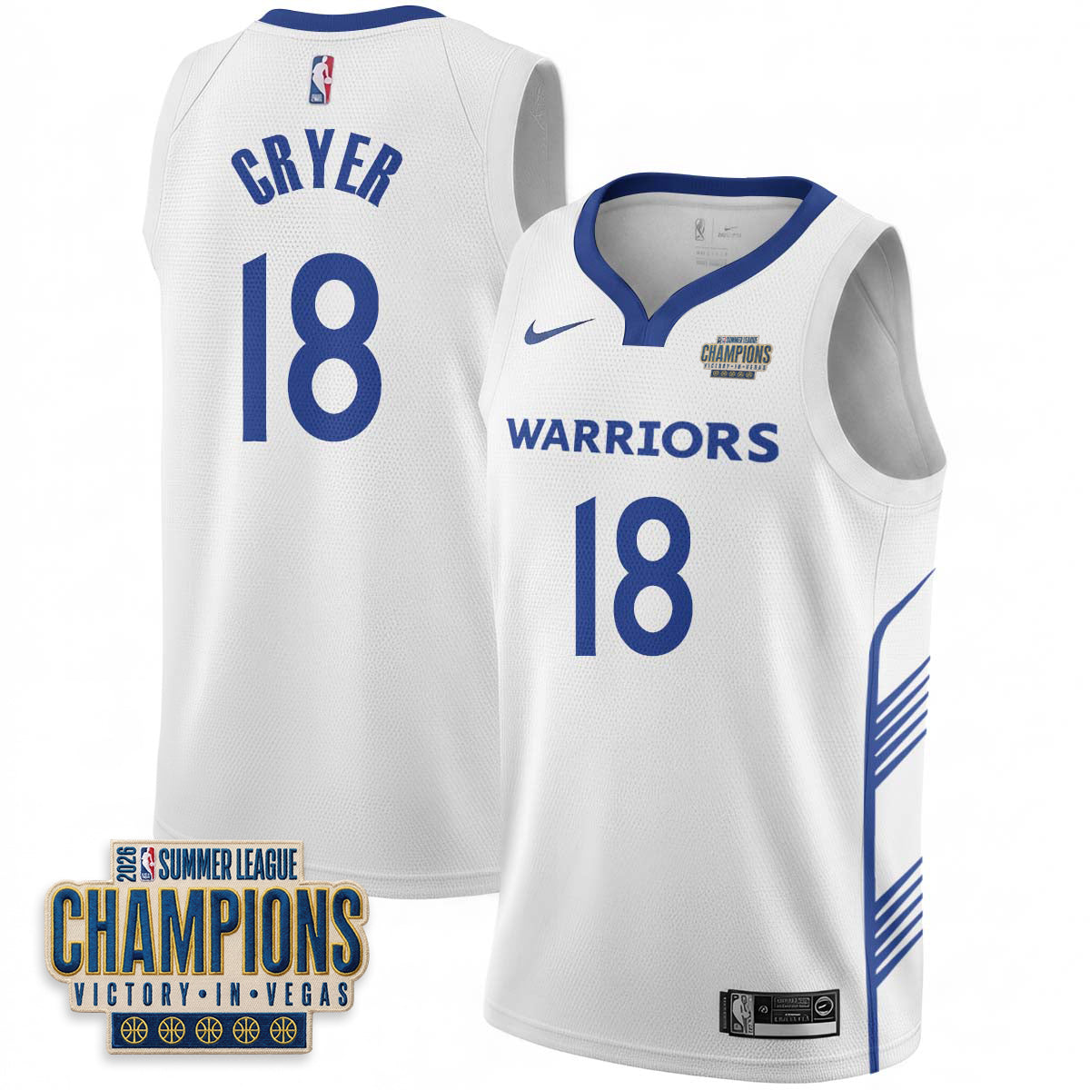 GSW 2026 Summer League Vapor Jersey - Stitched