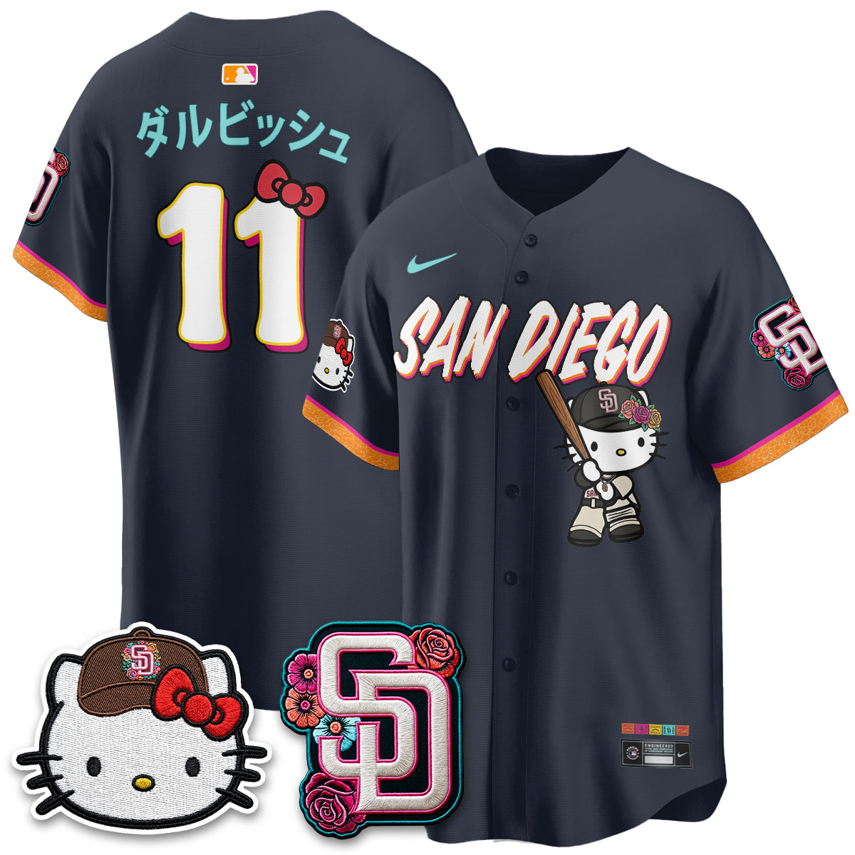SD 2026 City Connect x Meow KT Vapor Limited Jersey - Stitched-NQD