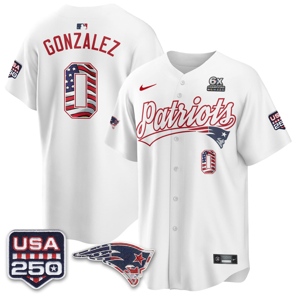 NE America Edition Vapor Jersey - Stitched