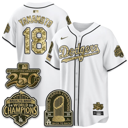 LAD Military Appreciation Game Day Jersey V2 - Stitched