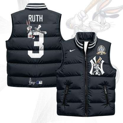 NYY Edition Unisex Puffer Vest - Printed