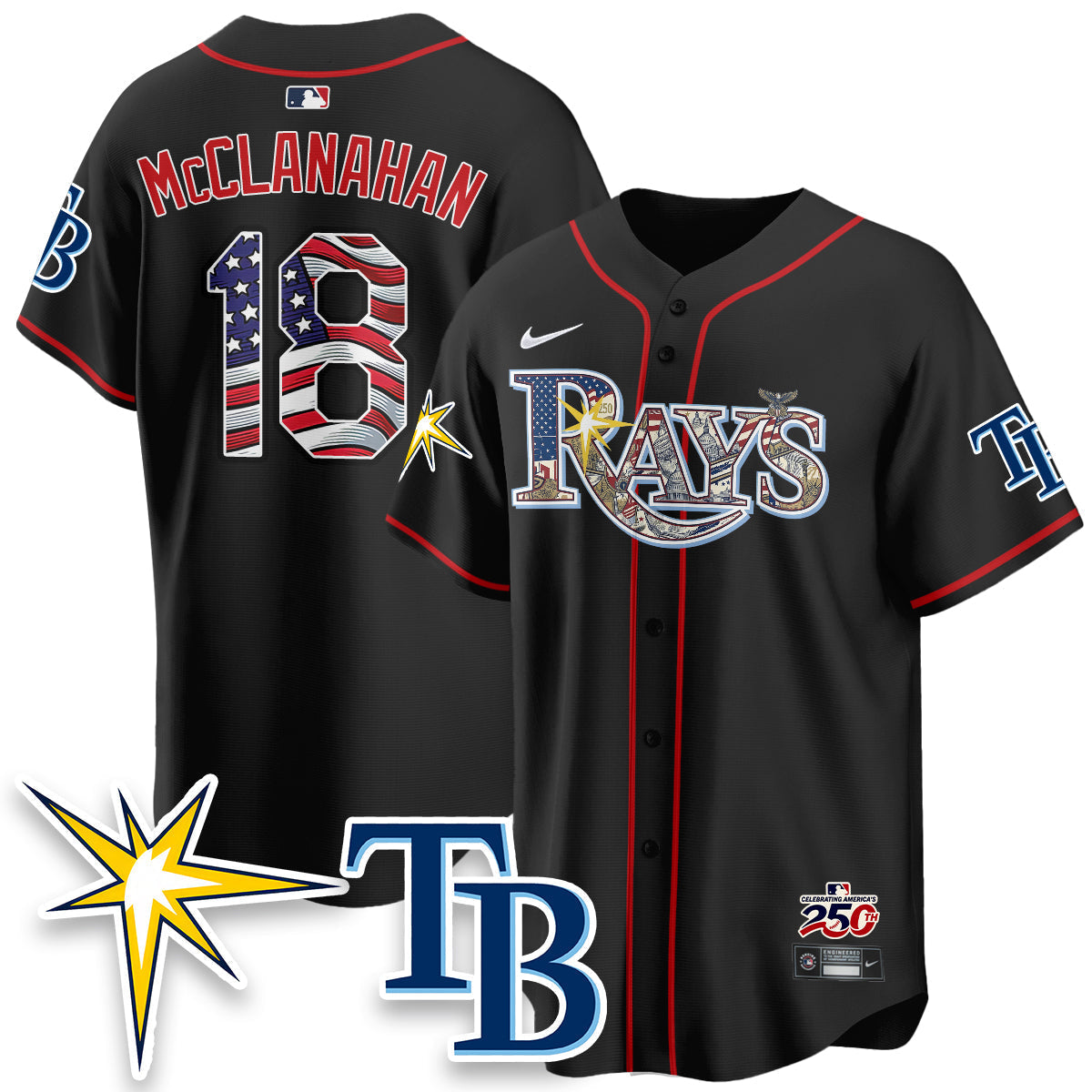TB Independence Day USA 2026 Vapor Limited Jersey - Stitched