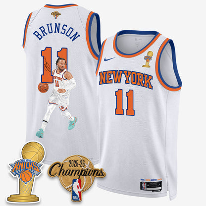 NYK 2026 Basketball Jalen Brunson Champions Vapor Jersey - Stitched