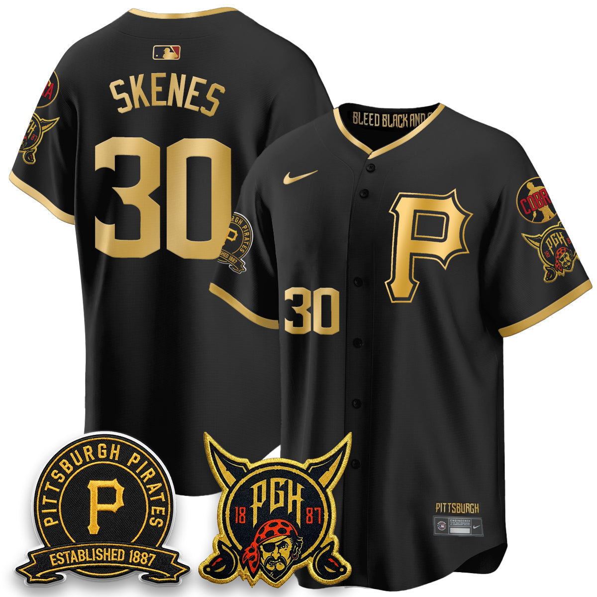 PIT Vapor Limited Jersey - Cobra & Est 1887 Patch - Stitched