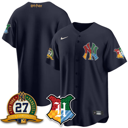 NYY x "The Lightning Bolt Wizard" Edition Vapor Jersey- Stitched